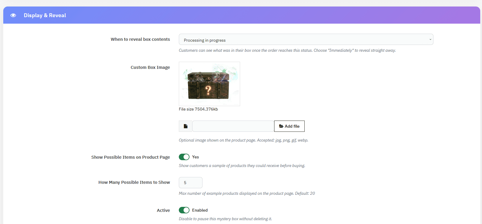 Mystery Box - Prestashop module — 3